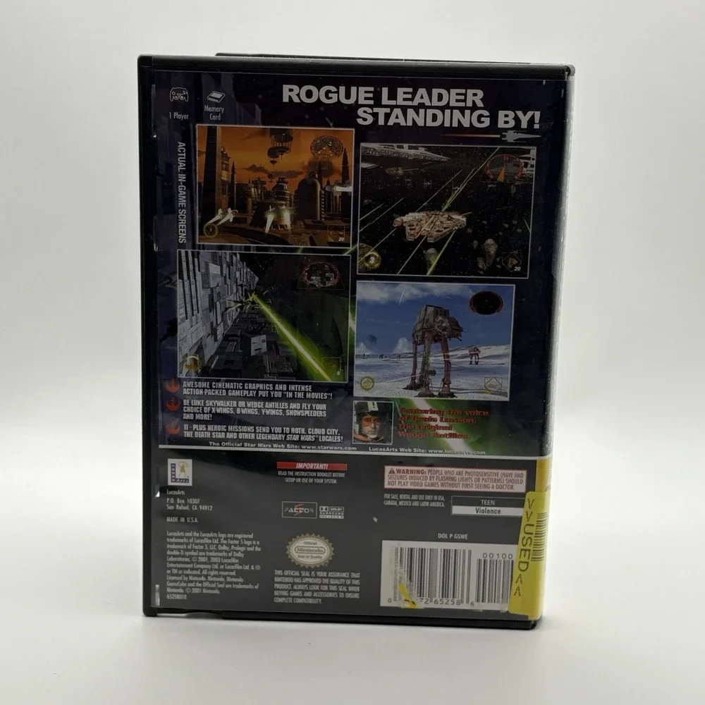LucasArts Nintendo GameCube Star Wars Rogue Leader Rogue Squadron II